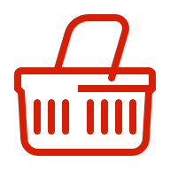 Stacje paliw i detal ORLEN. Koszyk zakupowy na uproszczonym rysunku.